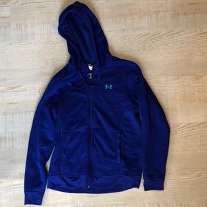 Blue under armour hoodie jacket M